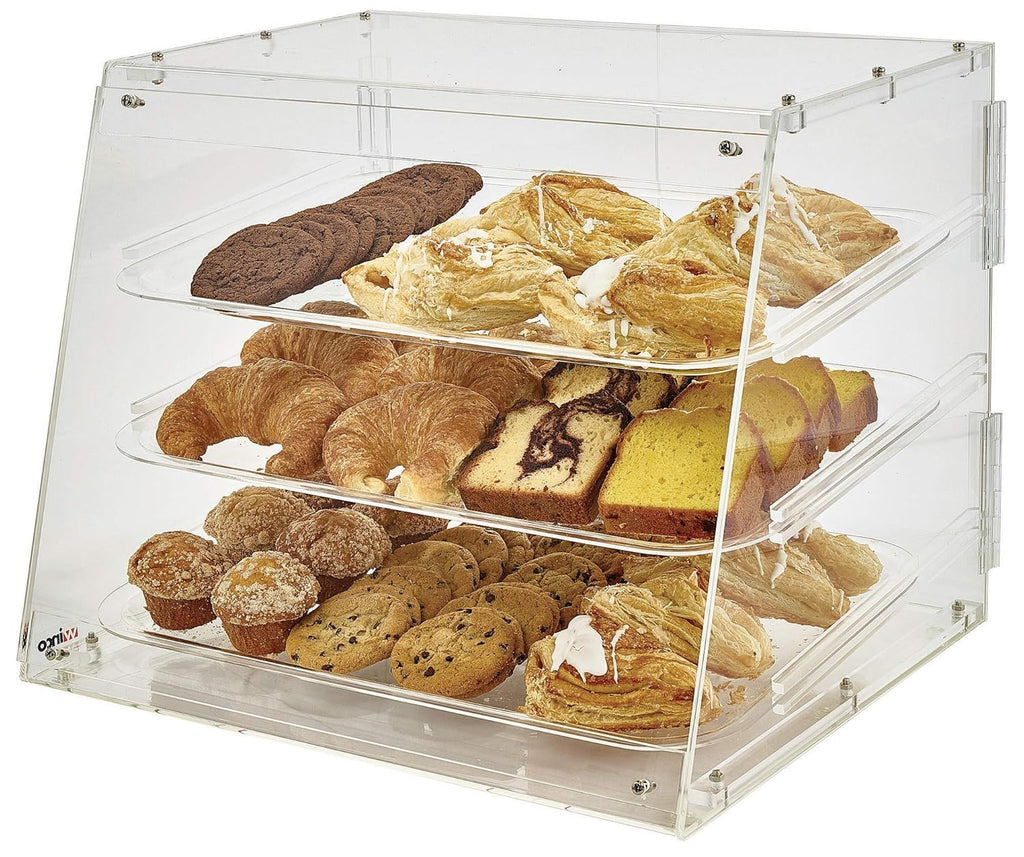 Winco 3-Tier Pastry Display Case, Acrylic Medium