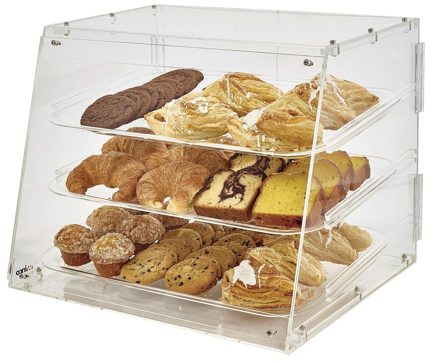 Winco 3-Tier Pastry Display Case, Acrylic Medium