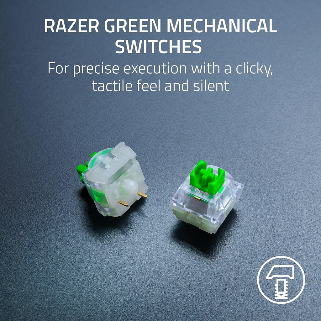 Razer BlackWidow V4 X Mechanical Gaming Keyboard: Green Switches Tactile & Clicky - 6 Macro Keys - Chroma RGB - Doubleshot ABS Keycaps - Sound Dampening & Stabilizers - Zenless Zone Zero Edition