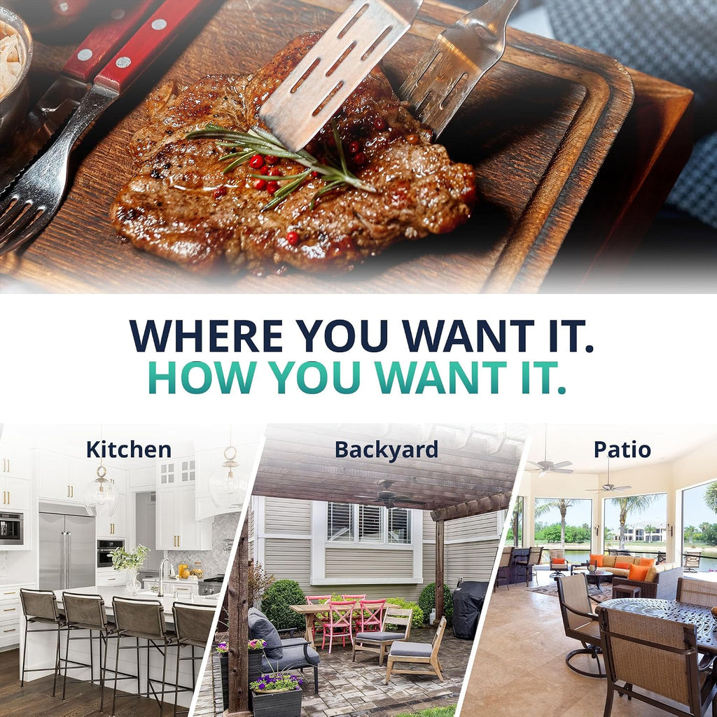 Luma® by Newair Electric Grill for Steaks | 1450°F Infrared Indoor Smoker with Cool-Touch Exterior | Portable Countertop BBQ Grill for Kitchen or Patio