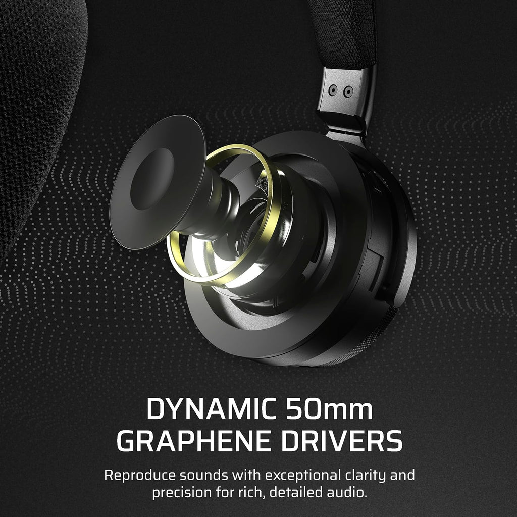 Corsair Virtuoso MAX Wireless Gaming Headset – Dolby Atmos, Active Noise Cancelling, Sonarworks SoundID, Simultaneous 2.4GHz Wireless & Bluetooth, 50mm Graphene Drivers, PC, Mac, PS5/PS4 – Carbon