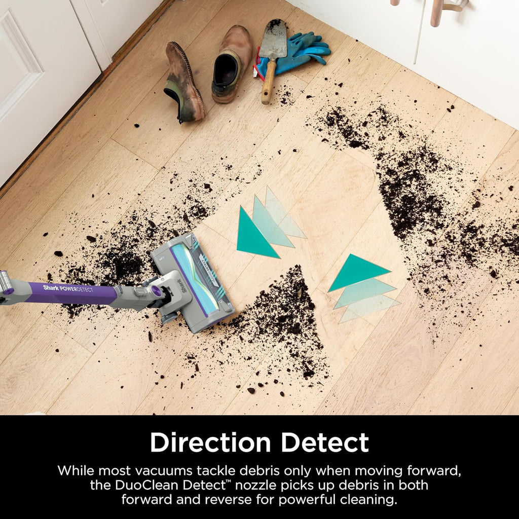 Shark IP1251 PowerDetect Cordless Stick Vacuum, HEPA Filtration, 70-Minute Runtime, Carpet & Hard Floor, Portable, XL Dust Cup, Perfect for Pet Hair (Renewed)