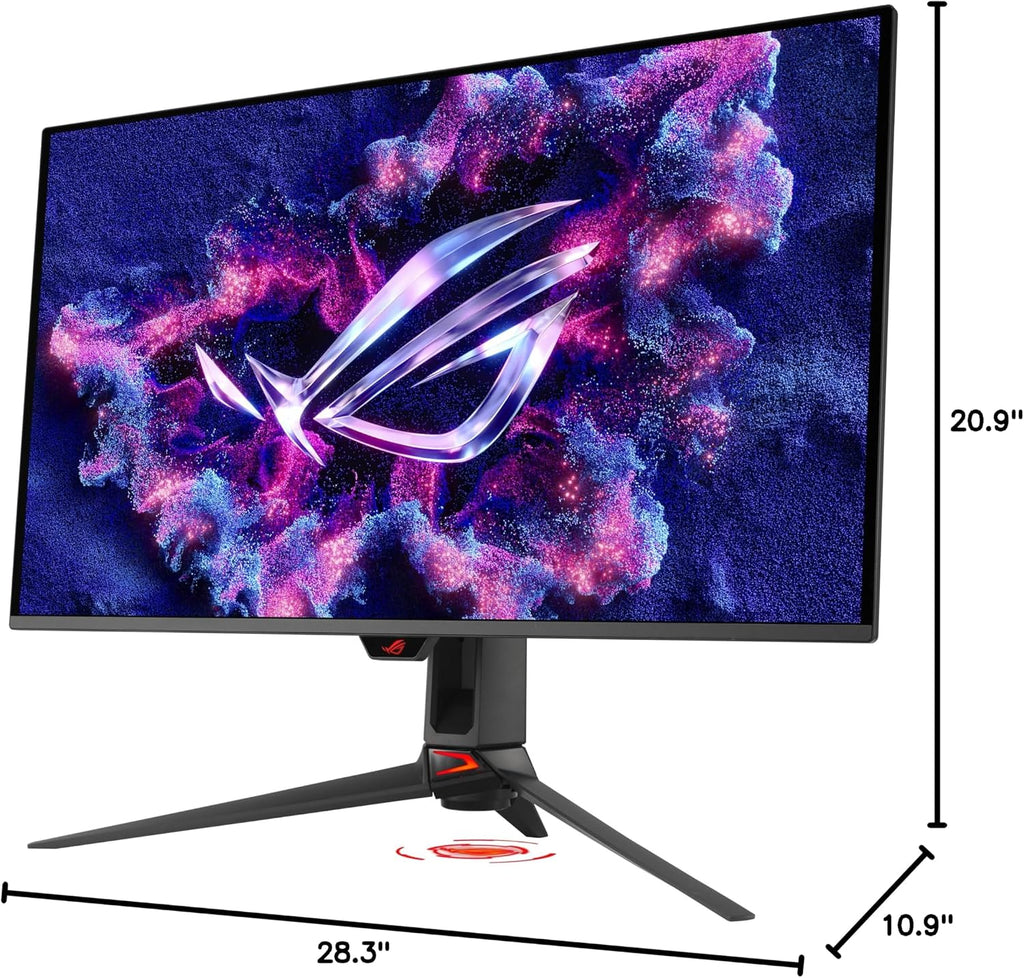 ASUS ROG Swift 32' 4K OLED Gaming Monitor (PG32UCDMR) ― 4K (3840 x 2160), QD-OLED, 240Hz, 0.03ms, G-SYNC Compatible, 99% DCI-P3, USB-C 90W, DisplayWidget, DisplayPort 2.1, 3 yr Warranty
