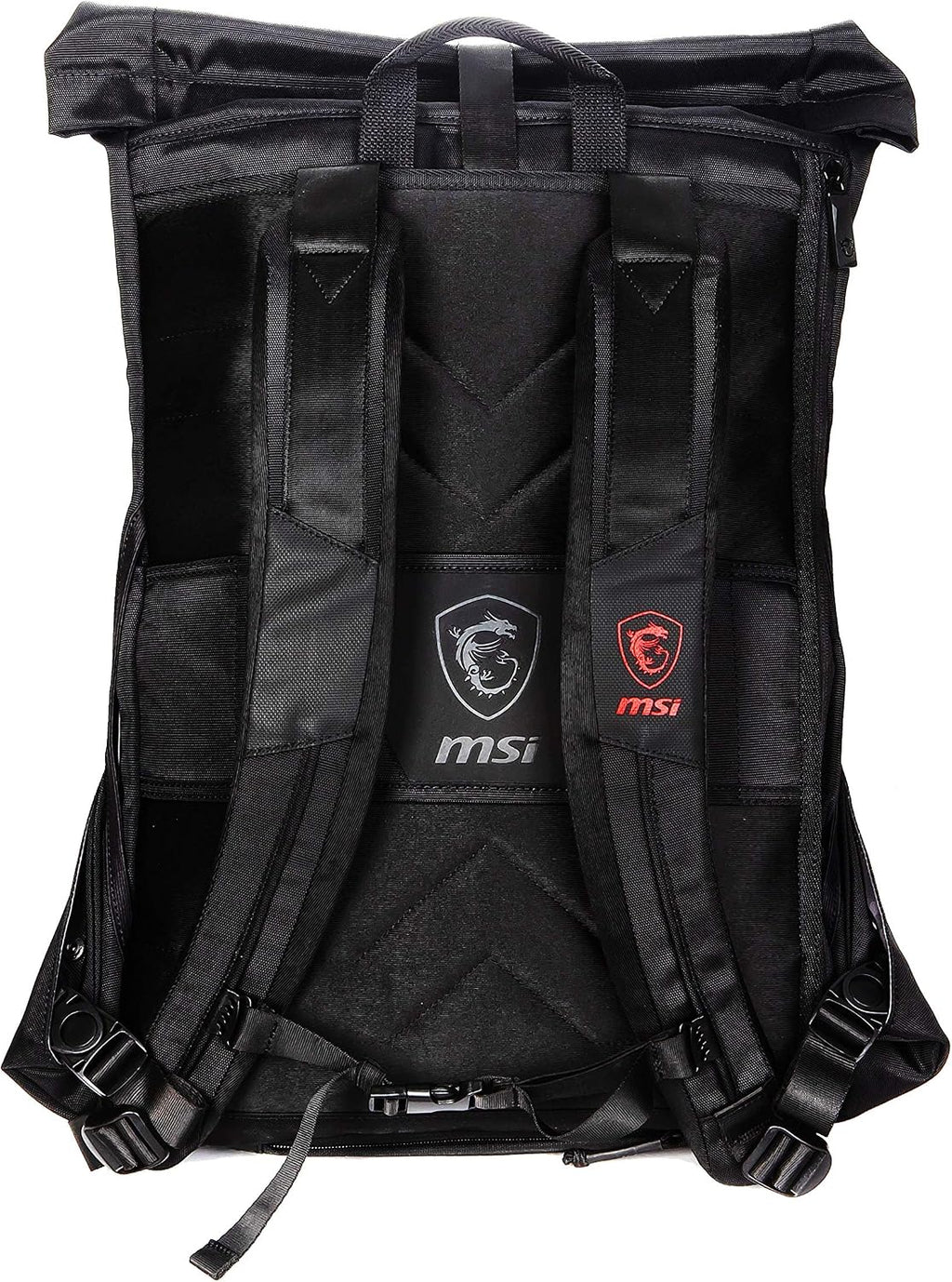MSI Mystic Knight Gaming Laptop Backpack, Quick Access, Padded Mesh, Lightweight Polyester Exterior, Fits Up to 17' Laptop, Water Repelent IPX-2, Convertible to Shoulder Pack, Large Size