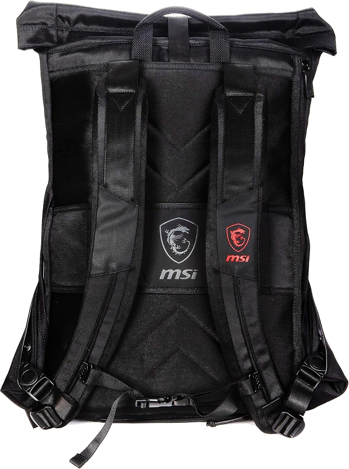 MSI Mystic Knight Gaming Laptop Backpack, Quick Access, Padded Mesh, Lightweight Polyester Exterior, Fits Up to 17' Laptop, Water Repelent IPX-2, Convertible to Shoulder Pack, Large Size