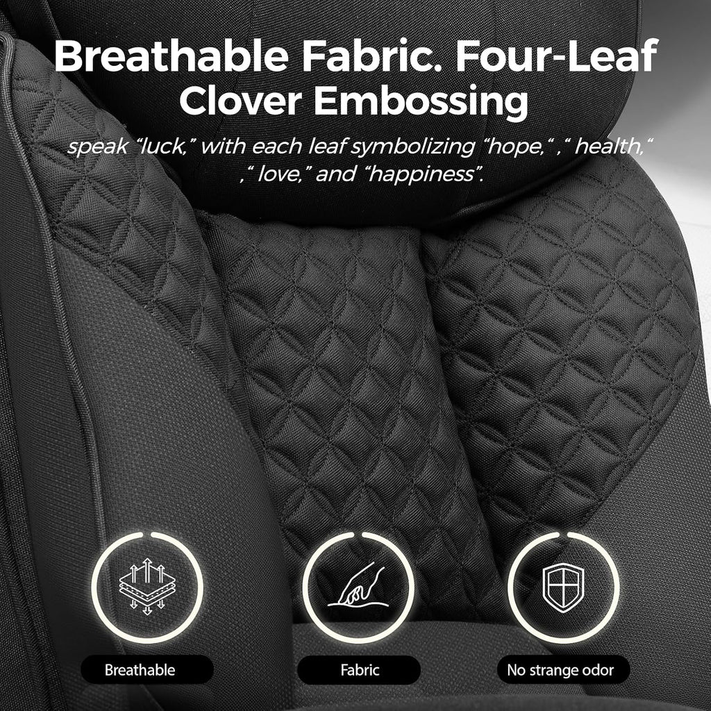 GTPLAYER Big and Tall Office Chair, High Back Computer Gaming Chair with Ergonomic Lumbar Support &Pocket Spring Cushion for Lower Back Pain Relief, Fabric Executive Chair with Foot Rest, Black