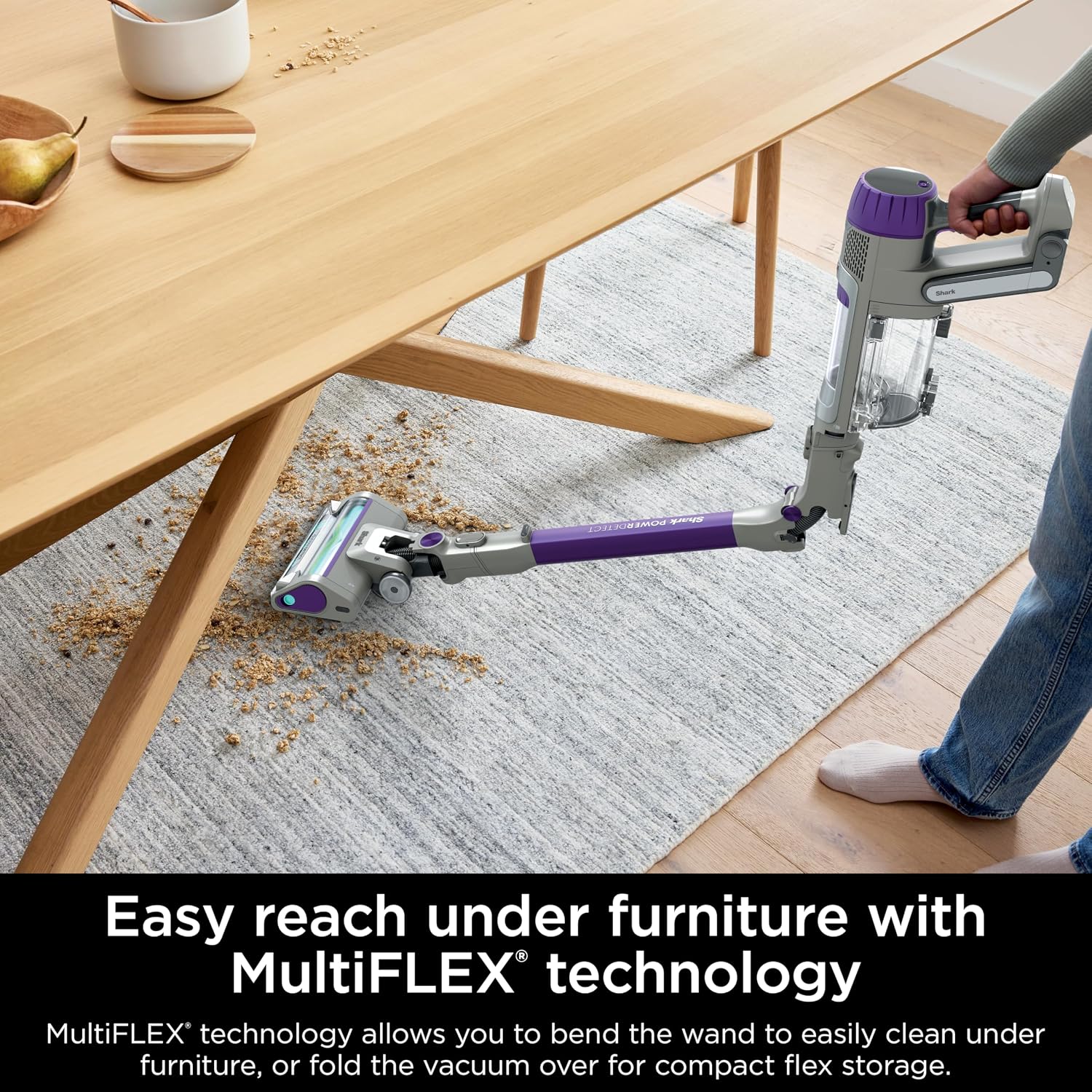 Shark IP1251 PowerDetect Cordless Stick Vacuum, HEPA Filtration, 70-Minute Runtime, Carpet & Hard Floor, Portable, XL Dust Cup, Perfect for Pet Hair (Renewed)