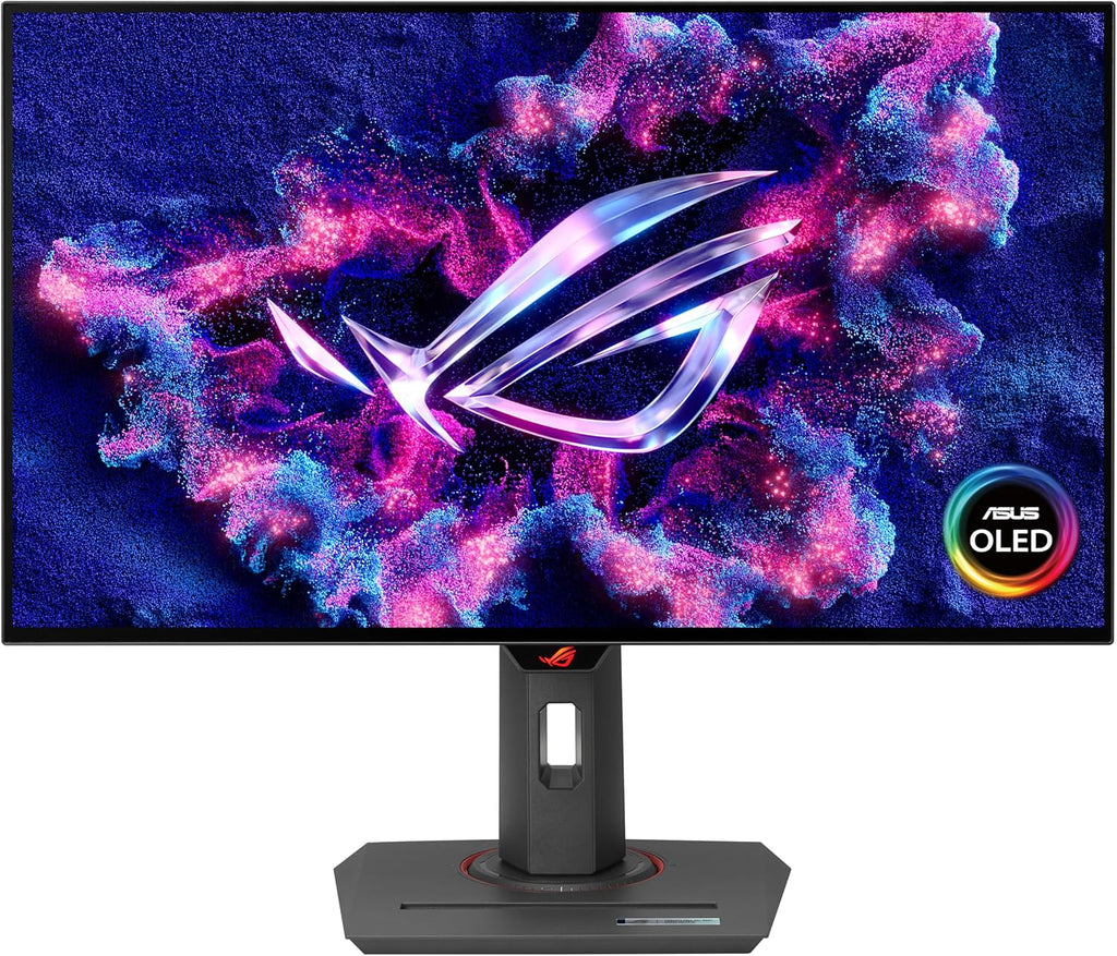 ASUS ROG Strix 27' 1440P OLED Gaming Monitor (XG27AQDMG) - QHD, Glossy OLED, 240Hz, 0.03ms, Custom Heatsink, Anti-flicker,Uniform Brightness, G-SYNC Compatible, 99% DCI-P3, DisplayWidget, 3yr warranty