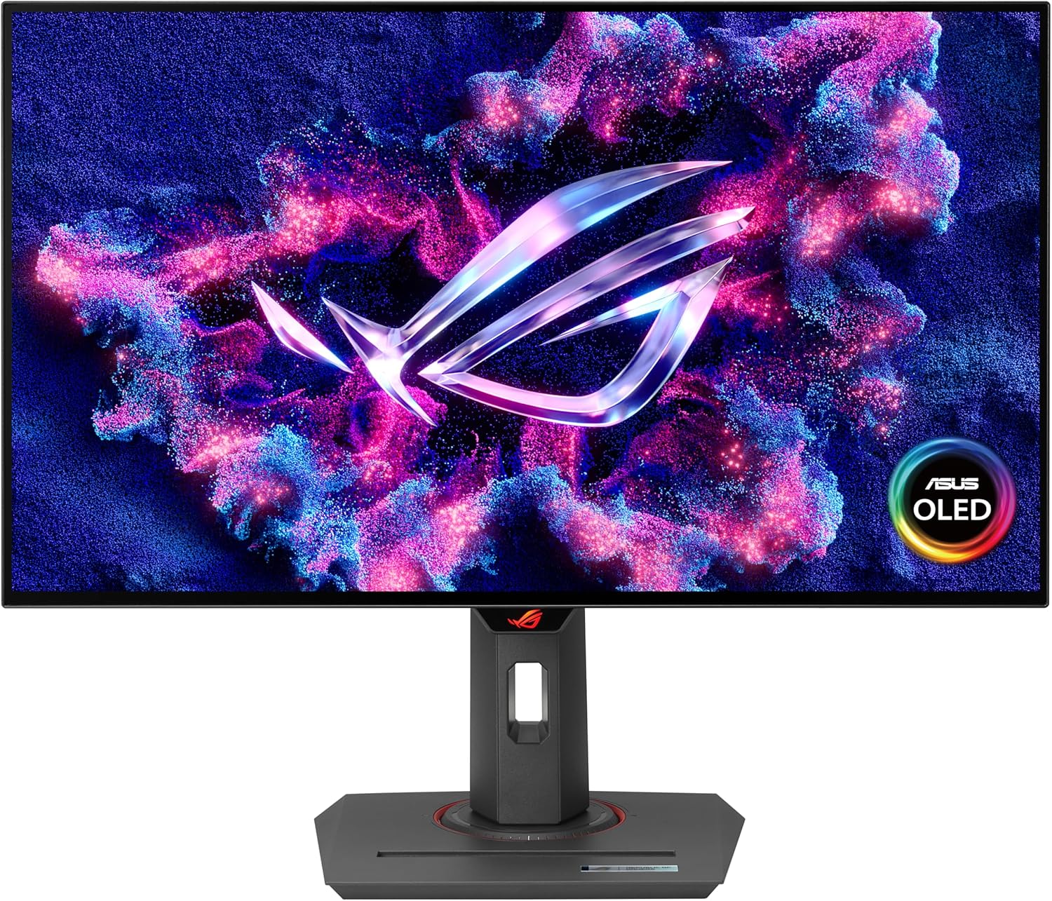 ASUS ROG Strix 27' 1440P OLED Gaming Monitor (XG27AQDMG) - QHD, Glossy OLED, 240Hz, 0.03ms, Custom Heatsink, Anti-flicker,Uniform Brightness, G-SYNC Compatible, 99% DCI-P3, DisplayWidget, 3yr warranty