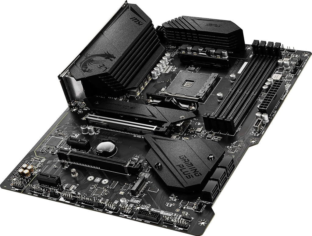 MSI MPG B550 Gaming Plus V1 Gaming Motherboard (AMD Ryzen 5000, AM4, DDR4, PCIe 4.0, SATA 6Gb/s, M.2, USB 3.2 Gen 2, HDMI/DP, ATX)