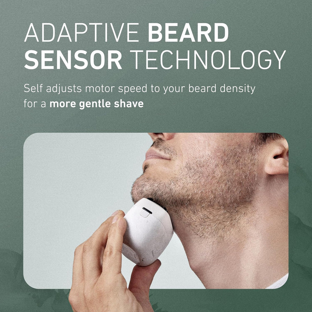 Panasonic ARC5 Palm-Sized Foil Shaver for Men, Powerful Travel Electric Razor, USB-C Charge Wet/Dry, Easy Clean Luxury Japanese 5-Blade, Smooth & Precise Cut w/Smart Sensor (Natural Sea Stone)