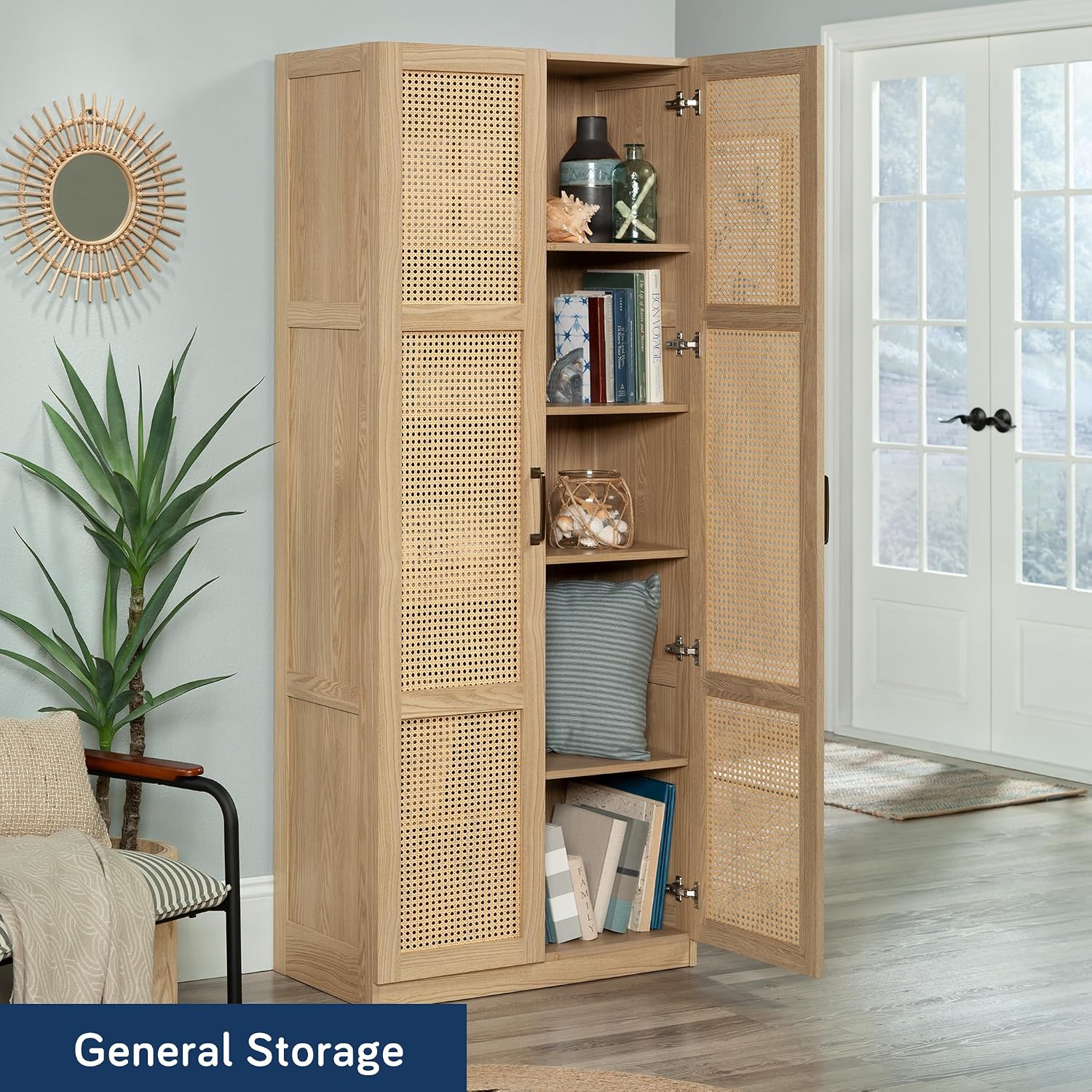 Sauder Miscellaneous Storage Cabinet, Harmony Ash Finish