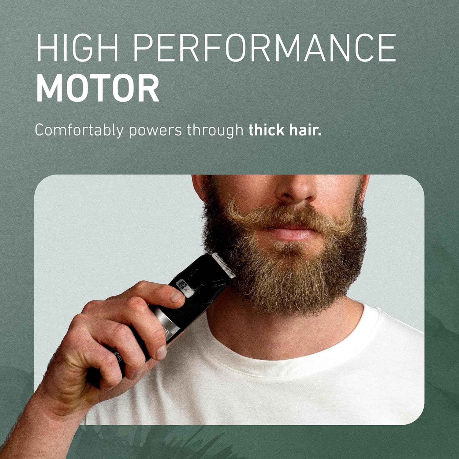 Panasonic Long Beard Trimmer for Men, 58 Length Settings and 4 Attachments to Cut and Detail, Corded or Cordless Beard Trimmer for Men – ER-GB96-K (Black)