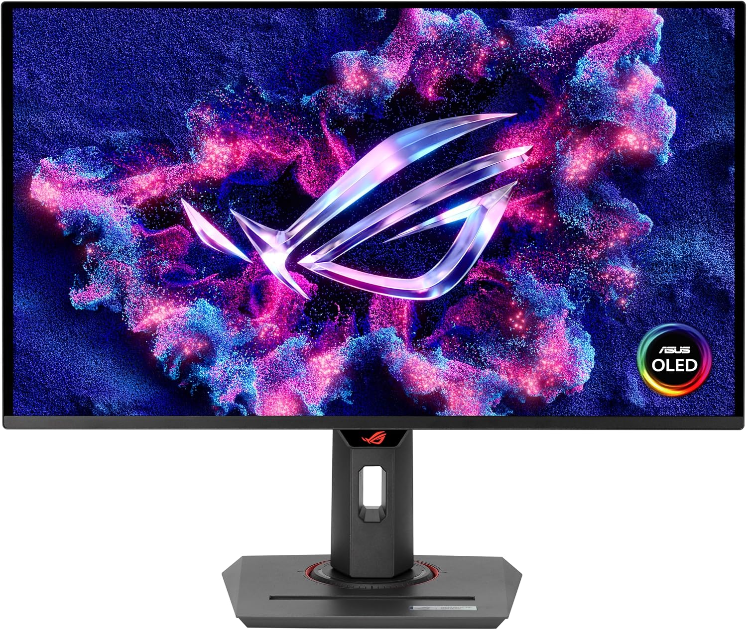 ASUS ROG Strix 26.5' 1440P QD-OLED Gaming Monitor (XG27ACDNG) -QHD (2560x1440), 360Hz, 0.03ms, Custom Heatsink, OLED Care+, G-SYNC Compatible, 99% DCI-P3, DisplayWidget, AI Gaming, 3yr Warranty