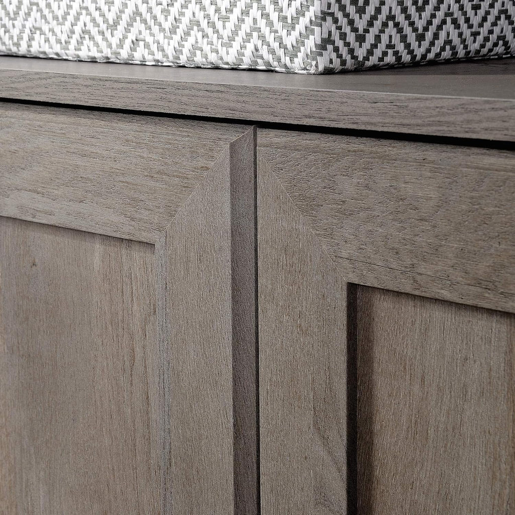 Sauder Select Book Shelf, Bookshelf with Storage, Library Bookcase with Doors and Adjustable Shelves, in Mystic Oak