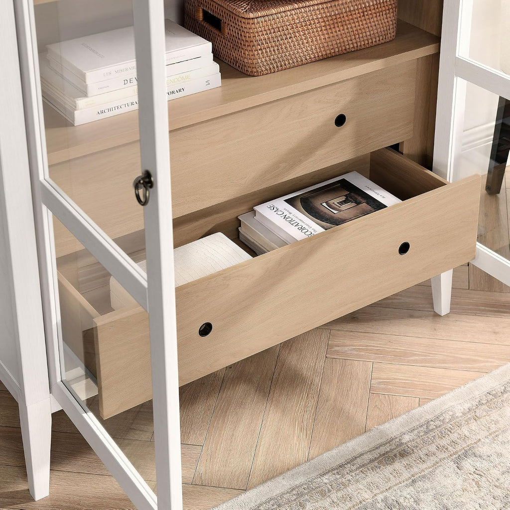 Modway Nolan Arched Storage Display Cabinet - Modern Accent Cabinet for Living Room, Dining Room