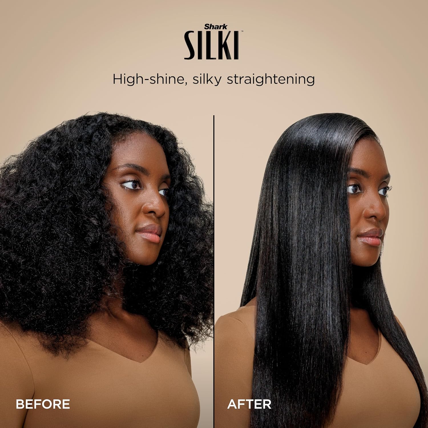 Shark Glam Ceramic & Powerful Air Styling & Drying System, with Silki Straightener & Shark Glossi Air Glosser, for Drying, Curling, Straightening & Glossing with Diffuser, HD6052S (Curly & Coily Hair)