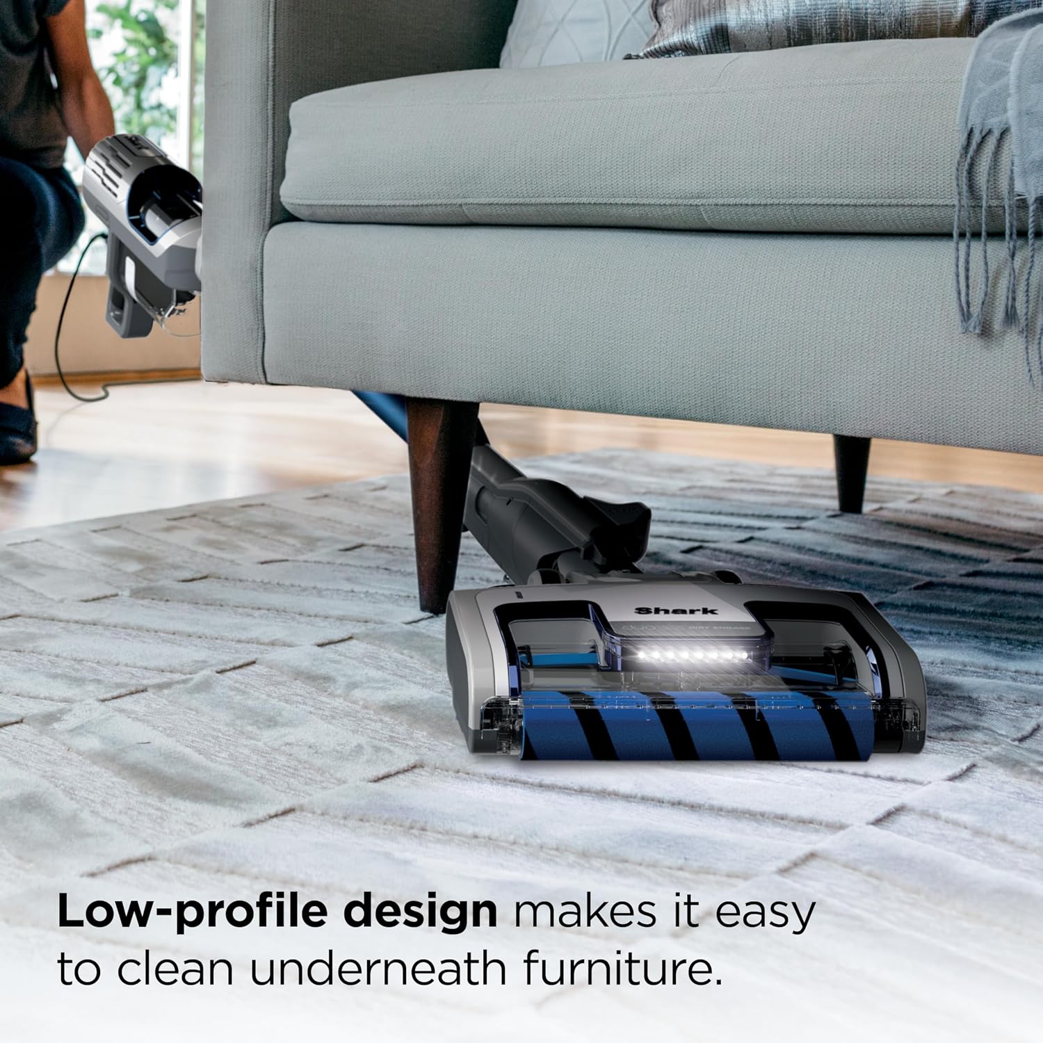 Shark | Corded Stick Vacuum Cleaner | Vertex Ultralight | Removable Handheld Vacuum | Pet Hair Vacuum for Carpet and Hard Floor | Powerful Suction | No Hair Wrap | 3 Attachments Included | HZ2002