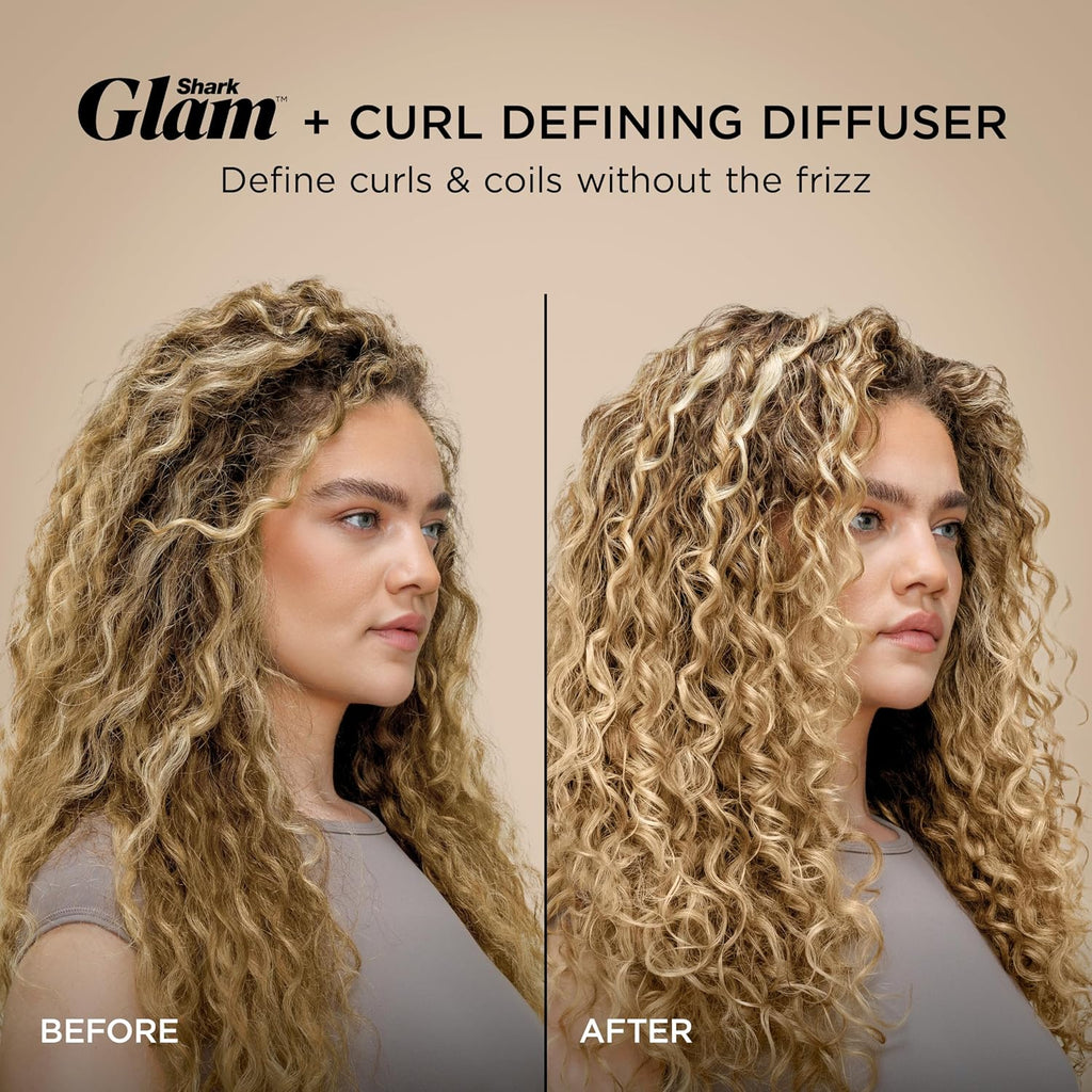 Shark Glam Hot Tool Air Styling Drying System, with Silki Straightener & Glossi Glosser, for Drying, Curling, Straightening & Glossing with Diffuser, Starlight Dream, HD6042SPL
