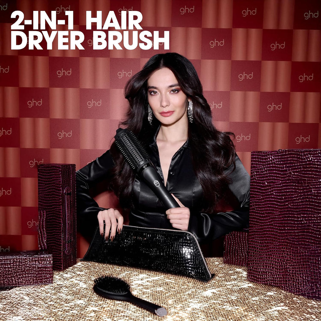 ghd Duet Blowdry-Hair Dryer Brush | Wet to Blow Dried with No Heat Damage | 3X More Volume with 24 Hour Long-Lasting Results | Blow Dry with No Fizz | 50% More Shine