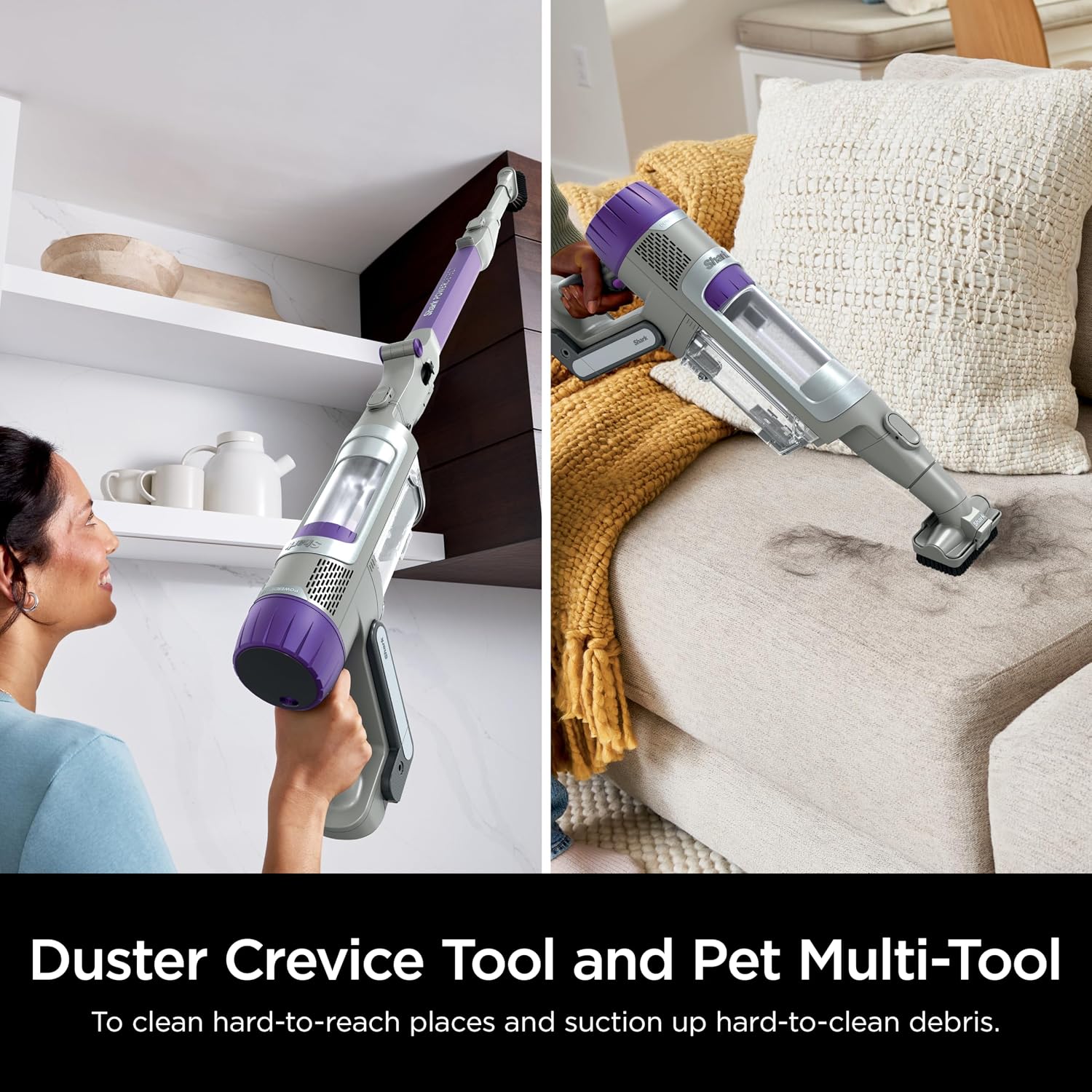 Shark IP1251 PowerDetect Cordless Stick Vacuum, HEPA Filtration, 70-Minute Runtime, Carpet & Hard Floor, Portable, XL Dust Cup, Perfect for Pet Hair (Renewed)
