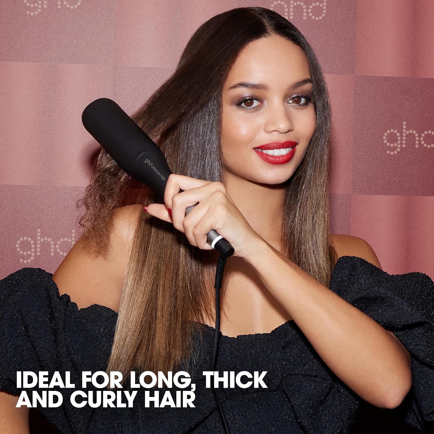 ghd Chronos & Chronos Max Stylers -1' and 2' Professional Flat Iron Hair Straighteners|3X Faster Styling|More Shine,Less Frizz & 3X Straighter in One Stroke,Results that Last 24hrs|85% More Shine
