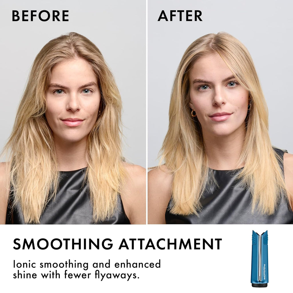 BaBylissPRO StyleSwitch Ionic Multi-Styler, Air Styler and Hair Dryer, Lightweight Hot Air Brush with 5 Attachments, Automatic Dual Voltage