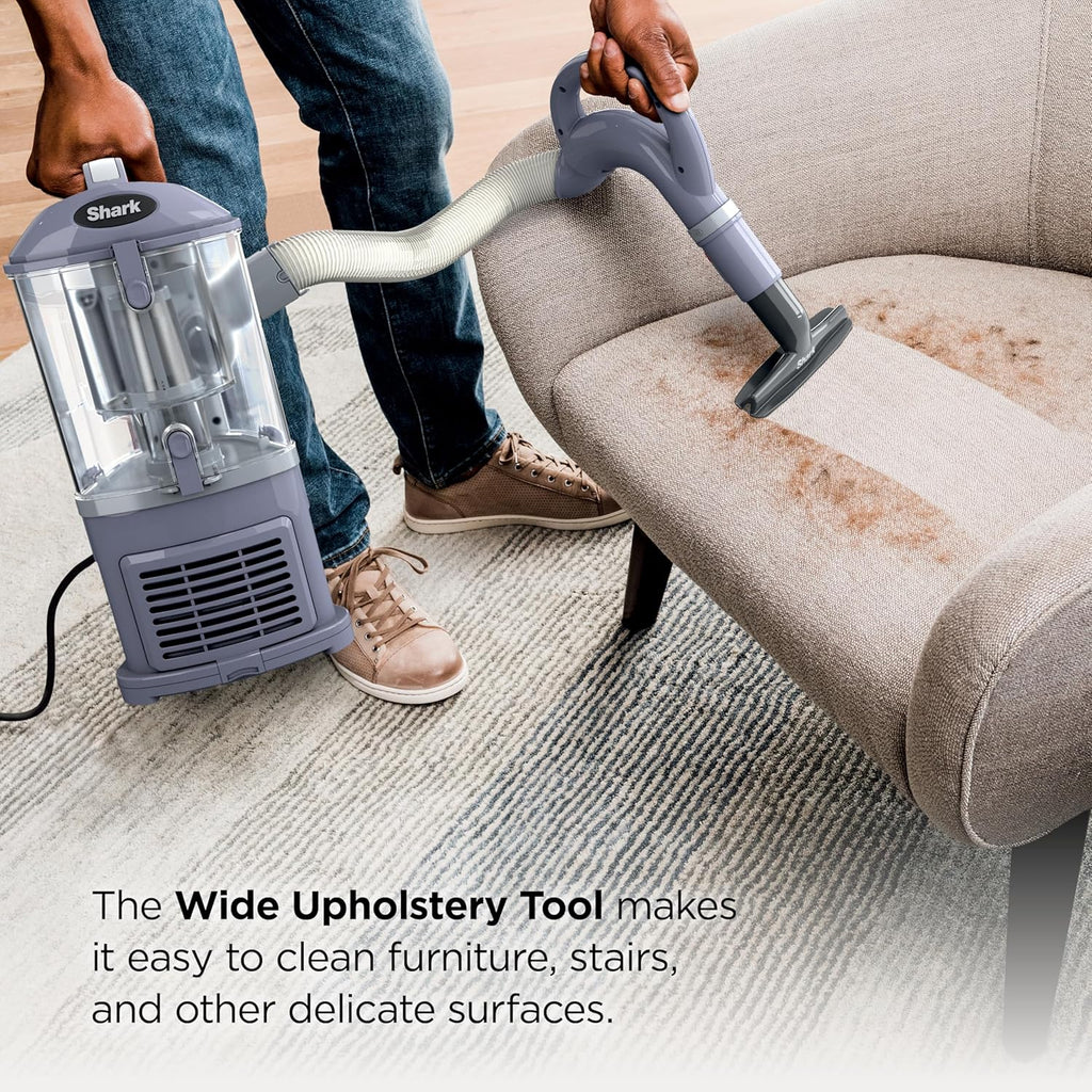 Shark NV352 Navigator Lift Away Upright Vacuum, Hepa Filter, Anti-Allergen Technology, Swivel Steering, Ideal for Carpet, Stairs, & Bare Floors, with Wide Upholstery & Crevice Tools, Lavender