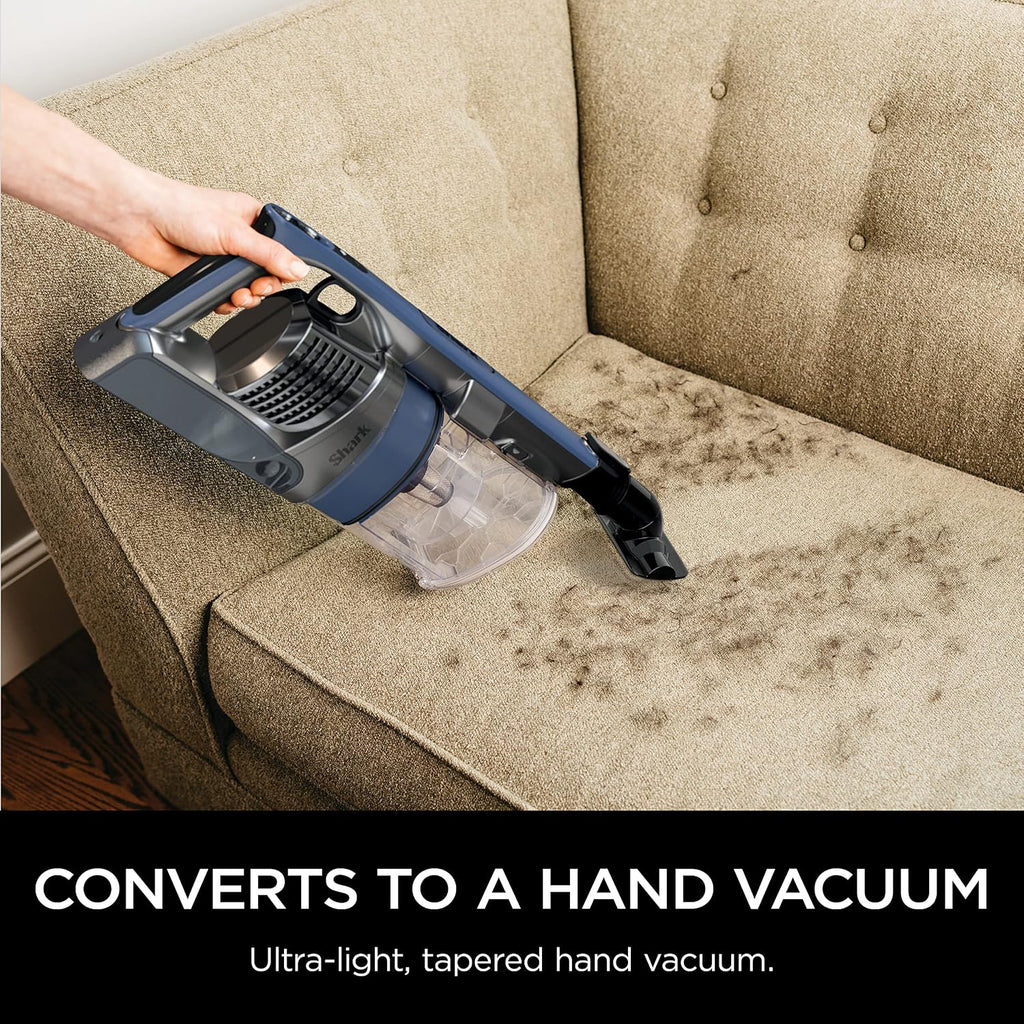 Shark Cordless Pet Plus Vacuum with HEPA Filter, Powerful Suction, Lightweight, 40min Runtime, Anti-Allergen Complete Seal, PowerFins, Self-Cleaning Brushroll, for Carpets & Hardfloors, Blue, IZ361H